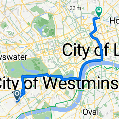 Drayton Gardens, London to Chapel Market, London