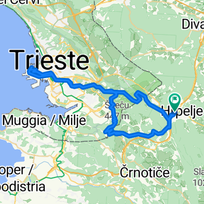 Route in Kozina
