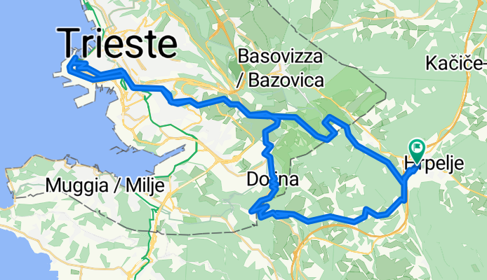 Route in Kozina