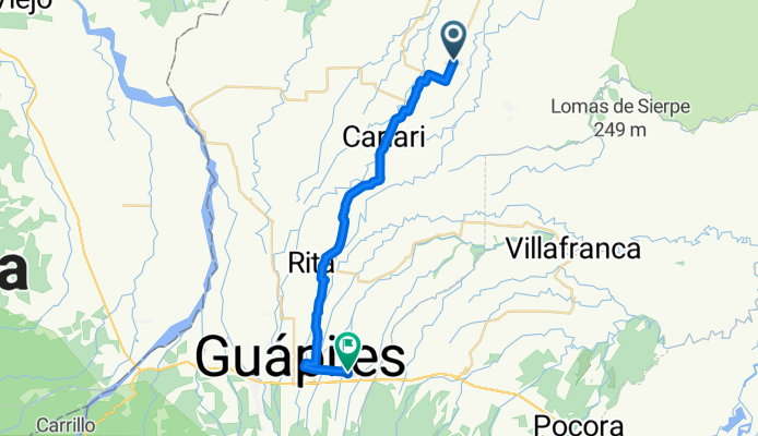 10.416, -83.688 a 10.208, -83.758