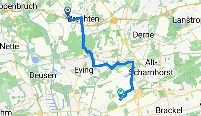 Erikaweg, Dortmund nach Kaltbandstraße, Dortmund