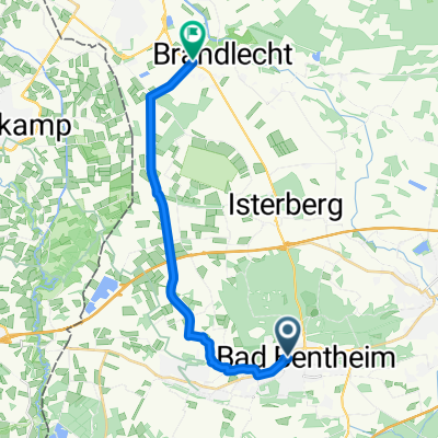 Marktstraße, Bad Bentheim nach Rolinkskamp, Nordhorn