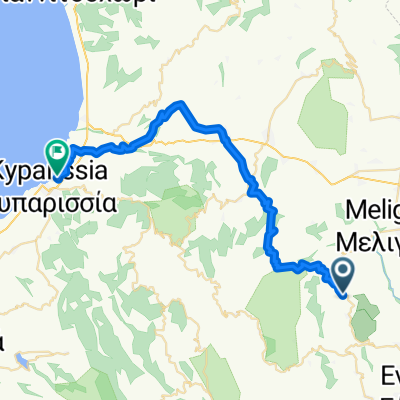 Mavrommati to Kyparissia Art Hotel