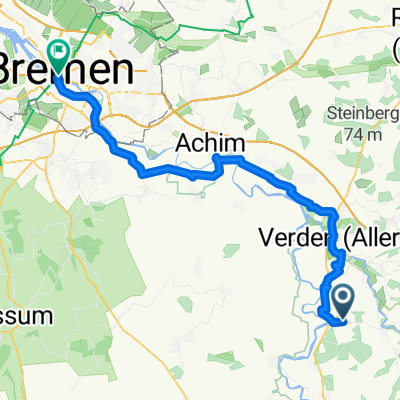 Von Eystrup bis Bremen