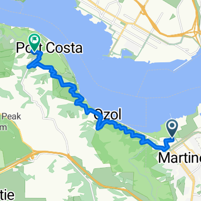 Ferry St, Martinez to Carquinez Scenic Dr, Crockett