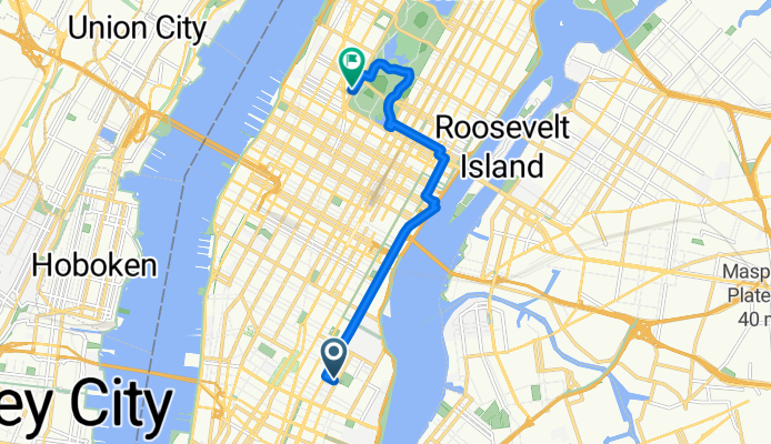 E 5th St, New York to W 64th St, New York