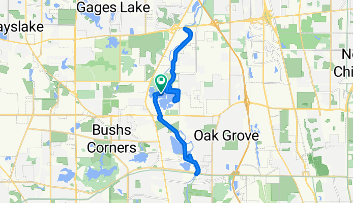 N Milwaukee Ave, Libertyville to N Milwaukee Ave, Libertyville