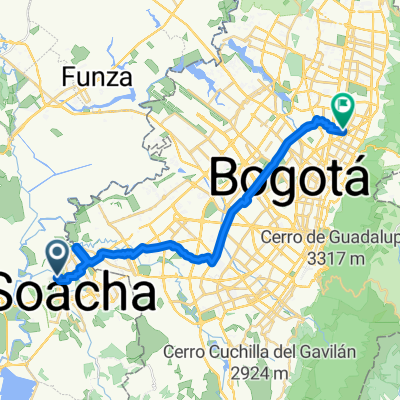 De Calle 1A 16-22 a Carrera 17a 102-58