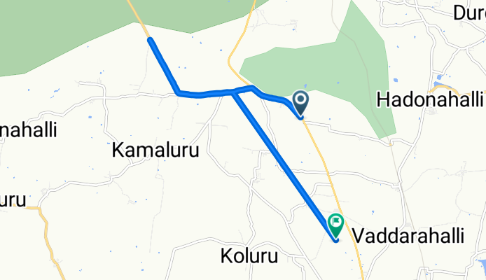 State Highway to Unnamed Road