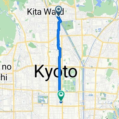 上賀茂菖蒲園町, 京都市へ秋野々町, 京都市