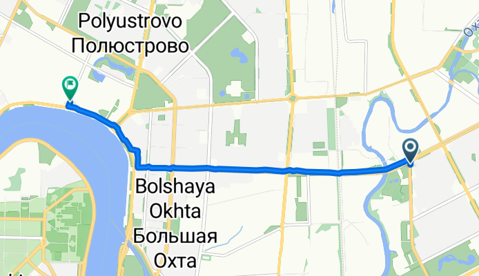 улица Передовиков, Санкт-Петербург до Феодосийская улица, Санкт-Петербург