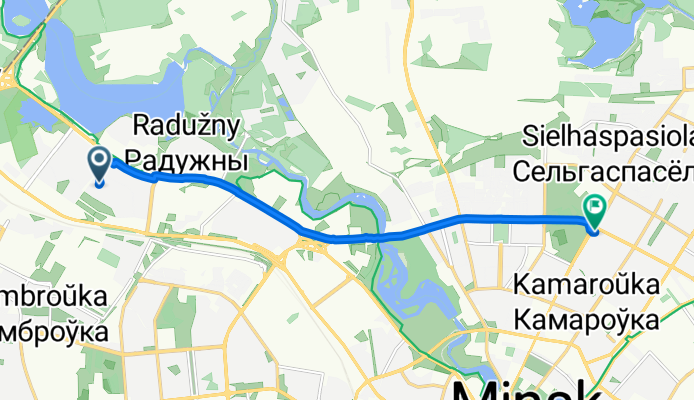 Tsentralny, Minsk to улица Сурганова, Minsk