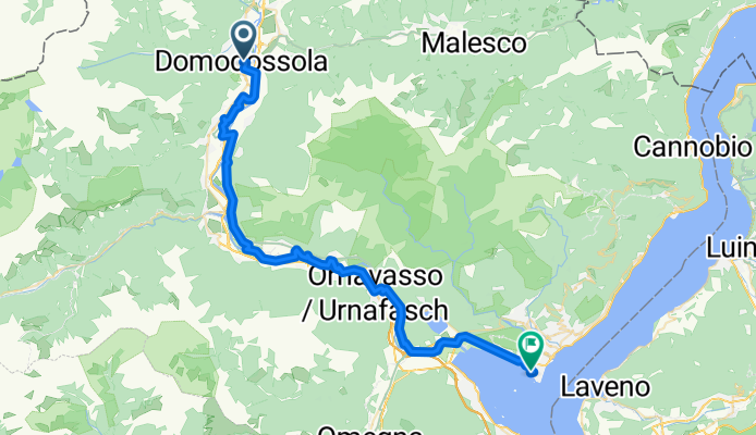 Via Guglielmo Marconi, Domodossola nach Piazza Giuseppe Garibaldi, Verbania