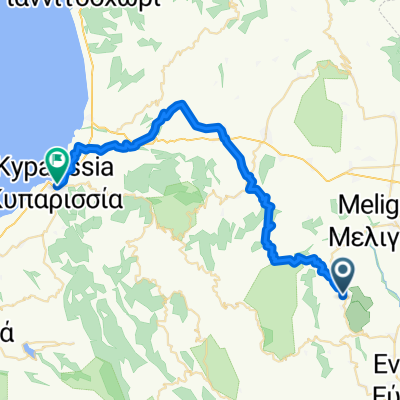 Archaia Messini to 25is Martiou, Kyparissia