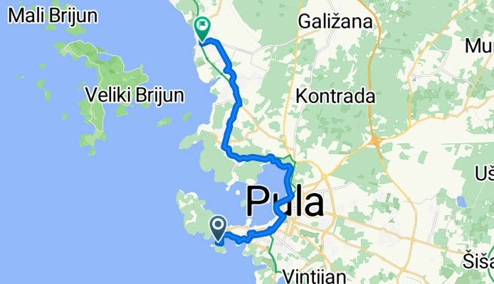 Ulica Stoja, Pula nach 43. Istarske Ivizije, Fažana