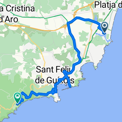 Avinguda Verona Terol, Castell d'Aro, Platja d'Aro i s'Agaró nach Urbanització Punta Brava, Sant Feliu de Guíxols