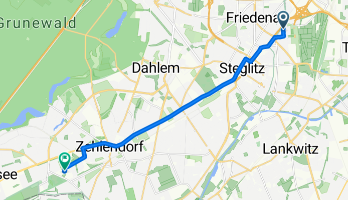 Cranachstraße, Berlin nach Robert-von-Ostertag-Straße, Berlin