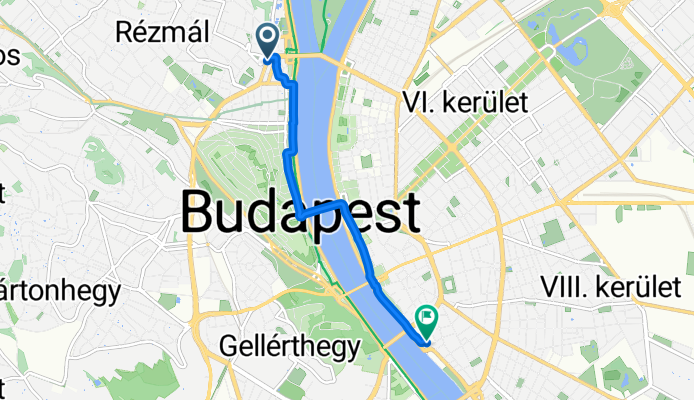 Margit körút, Budapest to Csarnok tér, Budapest