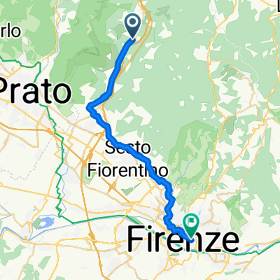 Via di Barberino, Calenzano à Piazza Sant'Ambrogio, Florence