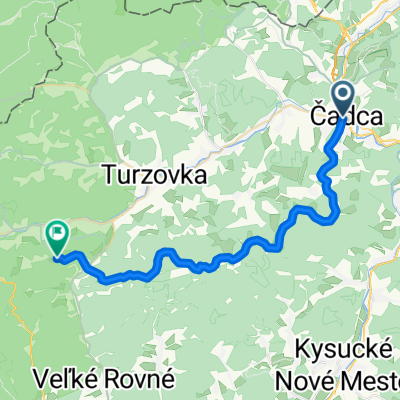 Čadca- Chotár.kopec- s. Semeteš- Vrchrieka
