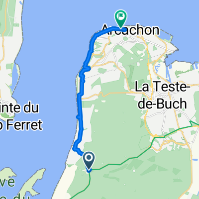 La Teste-de-Buch to Boulevard de la Plage, Arcachon