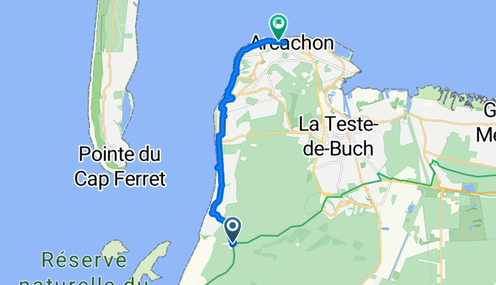 La Teste-de-Buch to Boulevard de la Plage, Arcachon