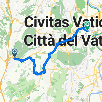 Via Aurelia nach Via di Porta Angelica