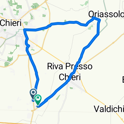 Via Martini E Rossi, Chieri a Via Ortigara, Chieri