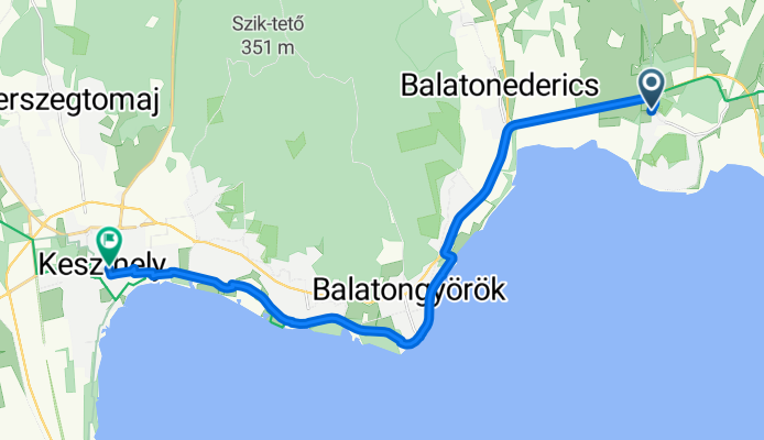 From Szigliget to Keszthely
