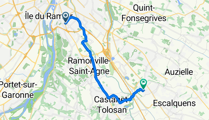 Place Saint-Barthélemy, Labège to Impasse Moulive, Toulouse