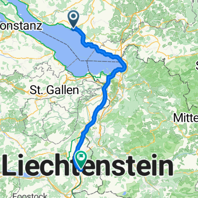 Tag 8 : Eckenerstraße, Friedrichshafen nach Marktgass, Vaduz