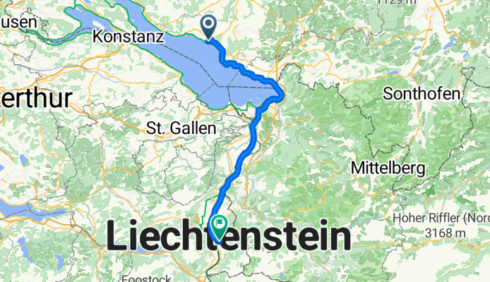 Tag 8 : Eckenerstraße, Friedrichshafen nach Marktgass, Vaduz