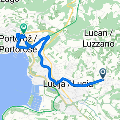 Liminjanska cesta, Portorož nach Letoviška pot, Portorož