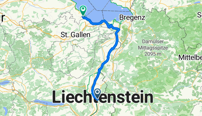 Tag 9 : Marktgass, Vaduz nach St Gallerstrasse, Arbon