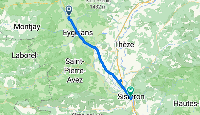 Montrond to Sisteron