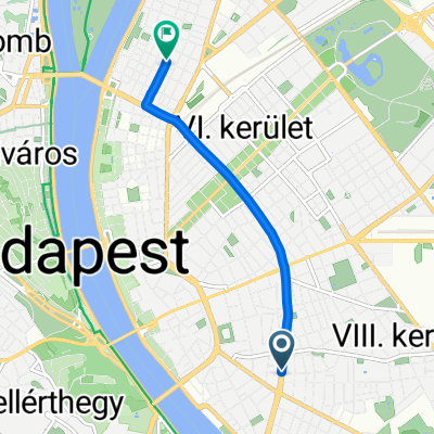 József körút, Budapest to Pannónia utca, Budapest