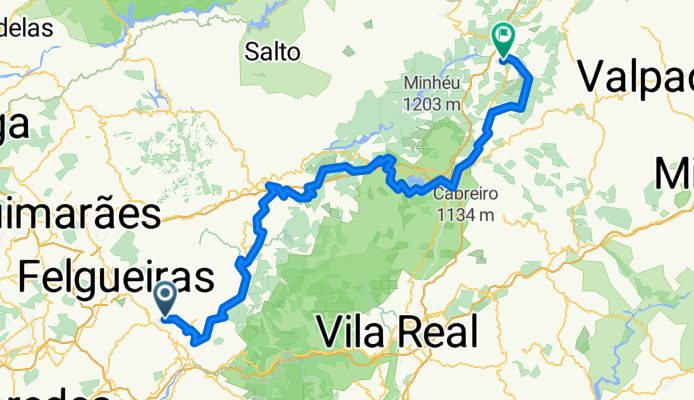 Route to Hotel Vidago Palace