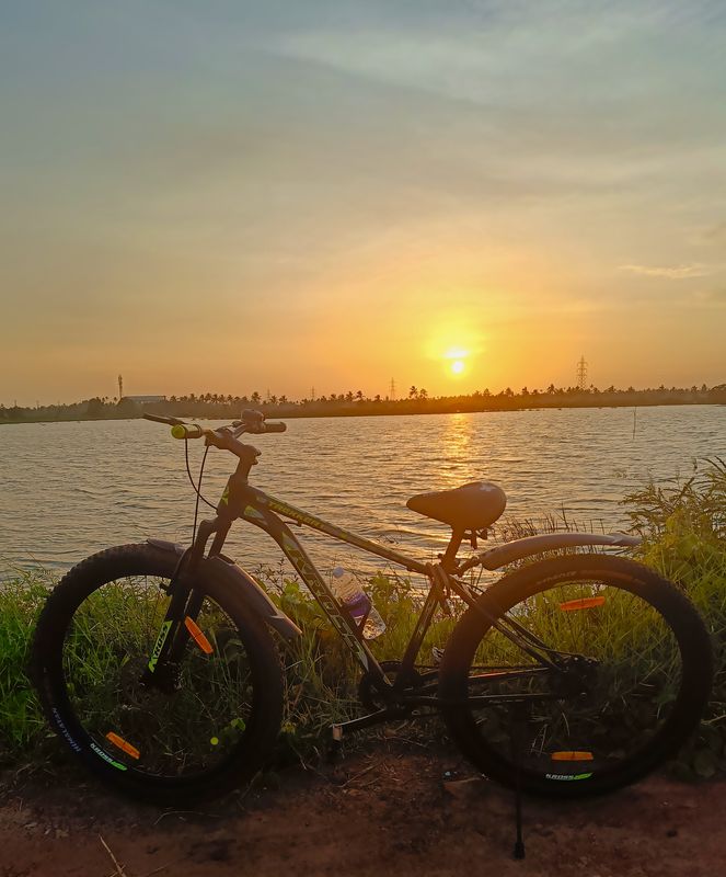 “Ride by the Backwaters 🌊🚴”