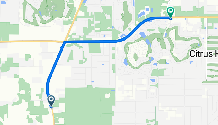 N Dacie Pt, Lecanto to W Norvell Bryant Hwy, Hernando
