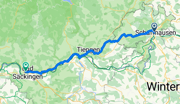 Tag 11 : Steigstrasse, Schaffhausen nach Weihermatten, Bad Säckingen