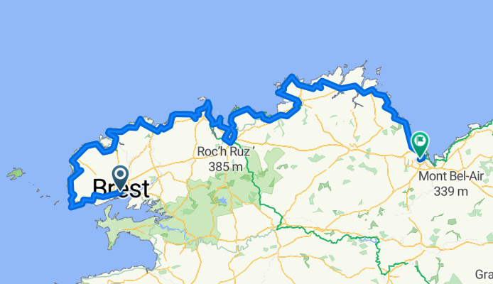 Von Brest bis Saint-Brieuc