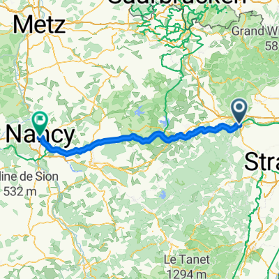 Tag 15 : Rue des Églises, Saverne nach Rue du Pont Mouja, Nancy