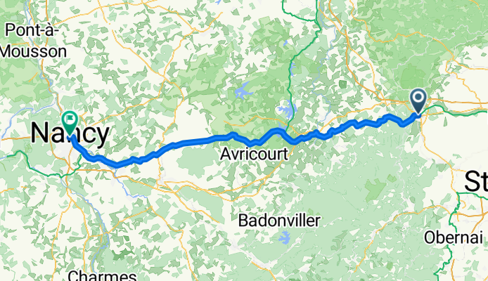 Tag 15 : Rue des Églises, Saverne nach Rue du Pont Mouja, Nancy