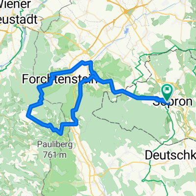 Route in Sopron