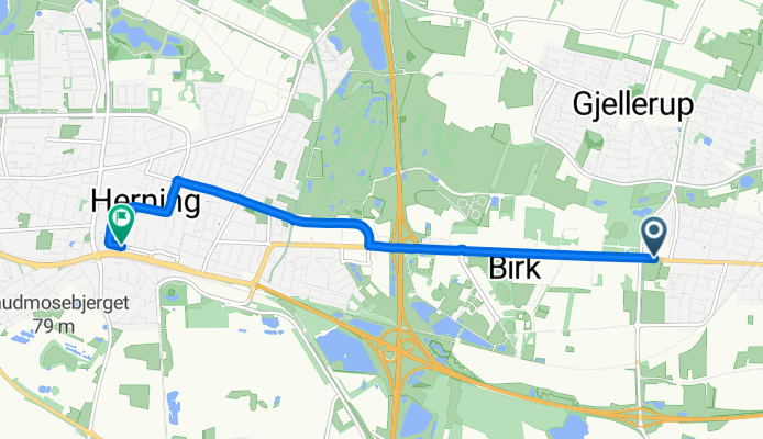Landbrugsskolestien, Herning to Bryggergade, Herning