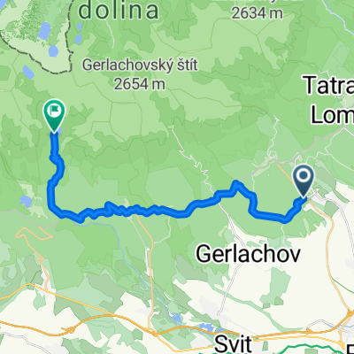 Trasa do Vysoké Tatry