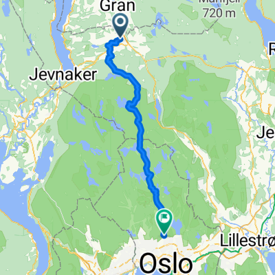 Route from Lunnerlinna