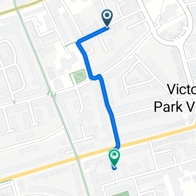 Victoria Park Court, London to Rutland Road, London