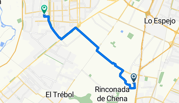 Chena, San Bernardo a Pasaje Laurencio, Maipú