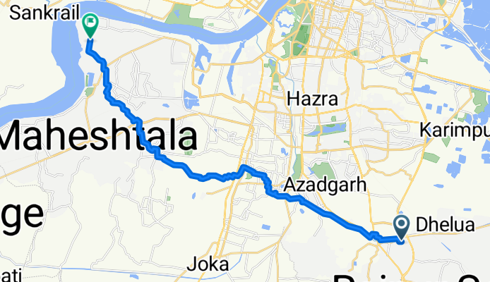 Garia, Kolkata to Kanchatala Road, Kolkata